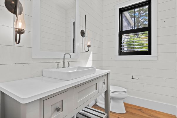 Bathroom, Interior, Wood Texture Flooring