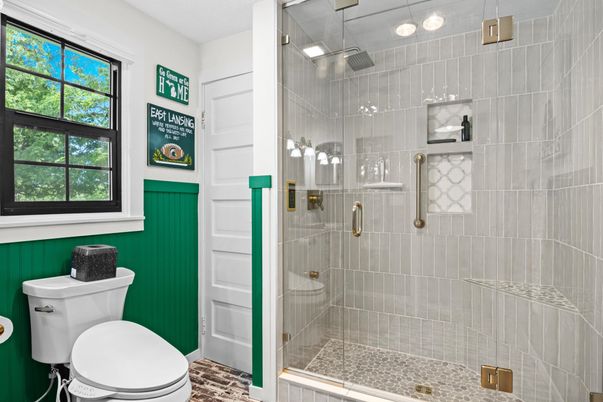 Bathroom, Glass Shower, Interior