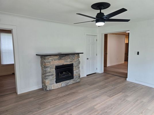 Fireplace, Interior, Wood Texture Flooring