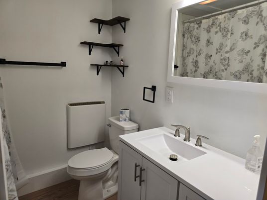 Bathroom, Interior, Wood Texture Flooring