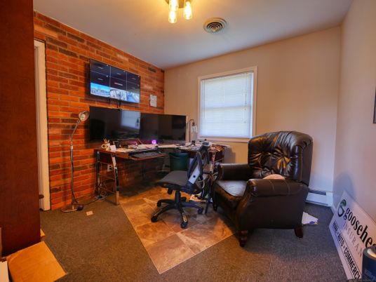Home Office, Interior, Stone Walls