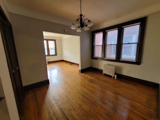 Chandelier, Empty room, Interior, Wood Texture Flooring