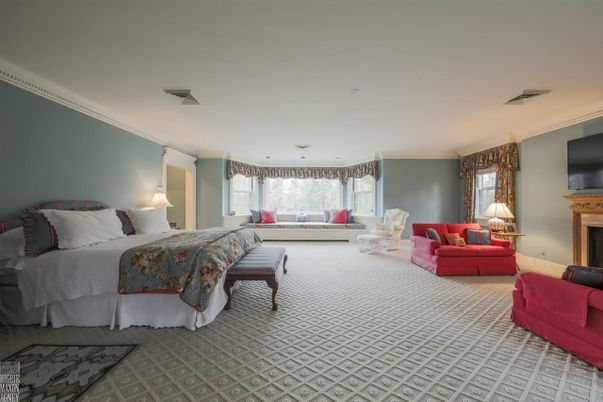 Bedroom, Fireplace, Interior