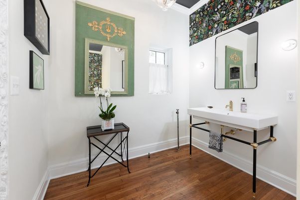 Bathroom, Interior, Wood Texture Flooring