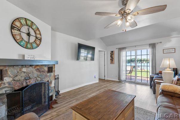 Fireplace, Interior, Wood Texture Flooring