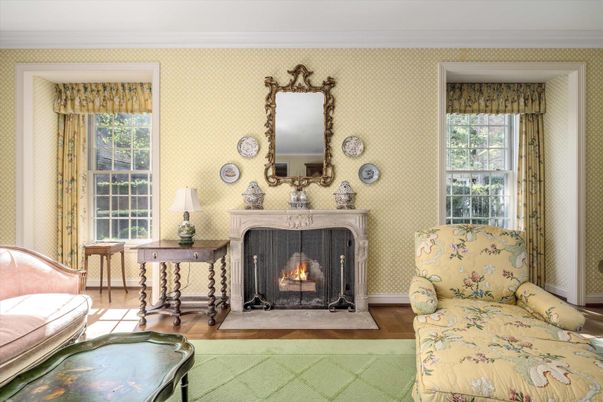 Fireplace, Interior, Wood Texture Flooring
