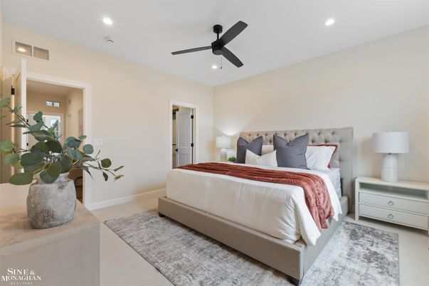Bedroom, Interior, Recessed Lighting