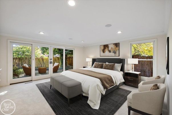 Bedroom, Interior, Recessed Lighting