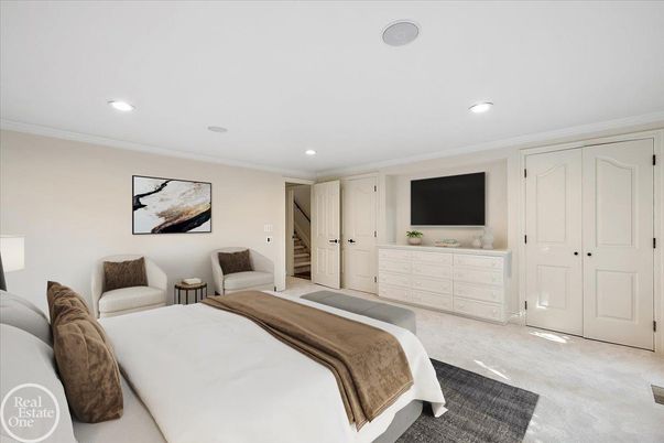 Bedroom, Interior, Recessed Lighting