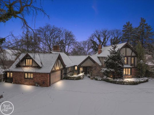 Attached, Exterior, Facade, Brick Facade, Tudor Revival