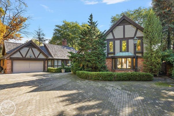 Attached, Exterior, Facade, Brick Facade, Tudor Revival
