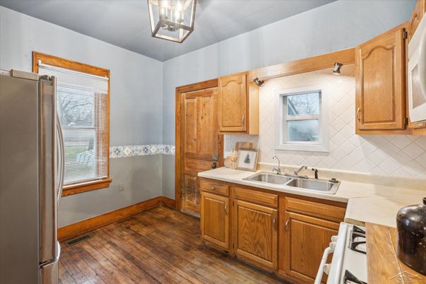Interior, Kitchen, Wood Texture Flooring