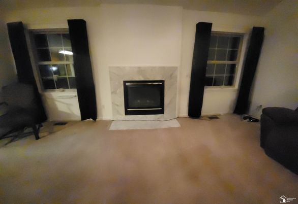 Empty room, Fireplace, Interior