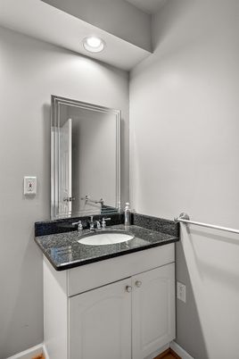 Bathroom, Interior, Recessed Lighting, Wood Texture Flooring