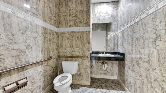 Bathroom, Interior, Marble Walls