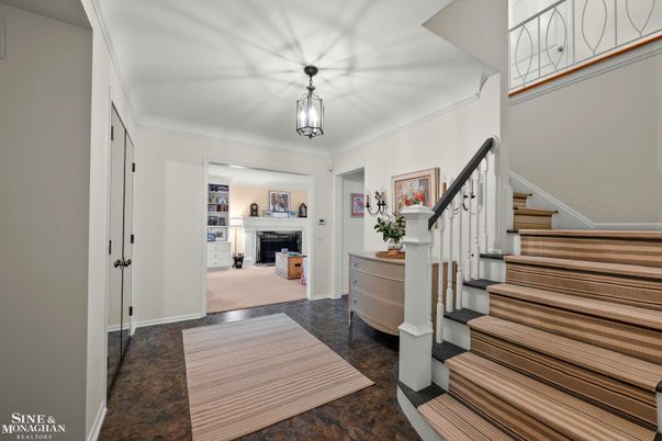 Fireplace, Interior, Pendant Lights