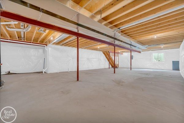 Garage, Interior, Wooden Beams, Wooden Ceilings
