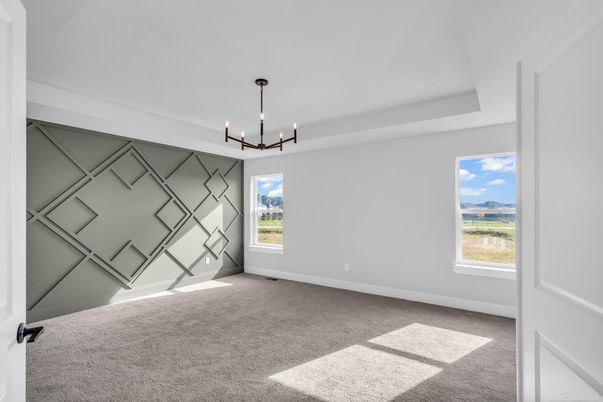 Chandelier, Empty room, Interior, Pendant Lights