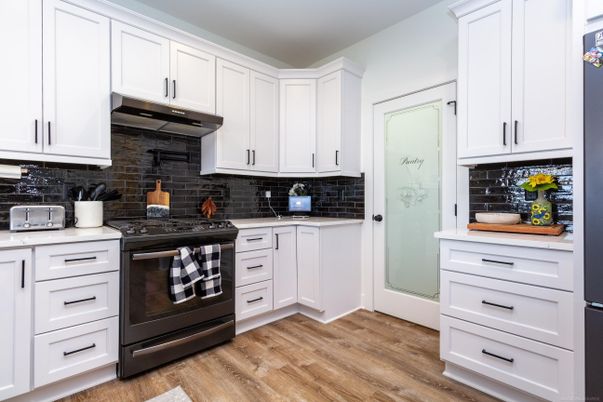 Interior, Kitchen, Wood Texture Flooring