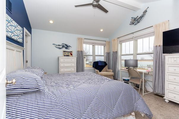 Bedroom, Home Office, Interior, Recessed Lighting