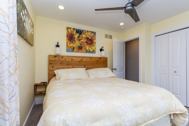 Bedroom, Interior, Recessed Lighting