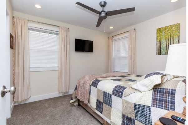 Bedroom, Interior, Recessed Lighting