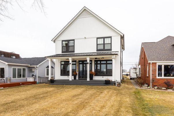 Exterior, Facade, Brick Facade, Farmhouse