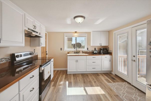 Interior, Kitchen, Wood Texture Flooring