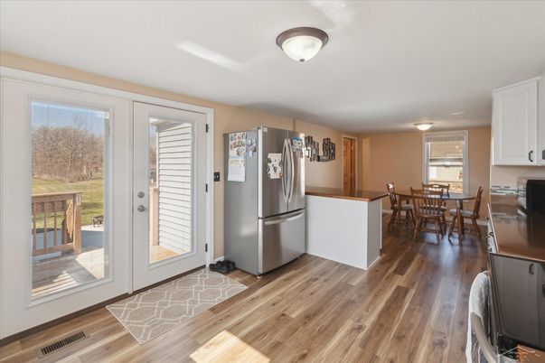 Dining room, Interior, Kitchen, Wood Texture Flooring