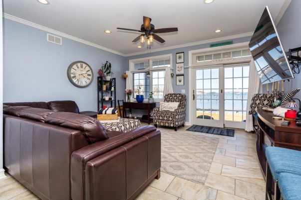 Interior, Living room, Recessed Lighting