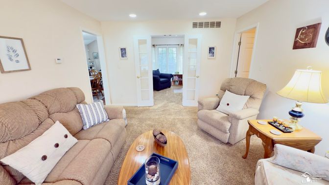 Interior, Living room, Recessed Lighting
