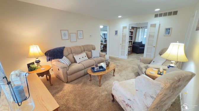 Interior, Living room, Recessed Lighting