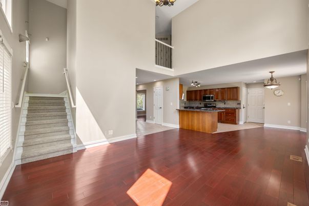 Chandelier, Interior, Kitchen, Pendant Lights, Wood Texture Flooring