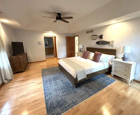 Bedroom, Interior, Wood Texture Flooring