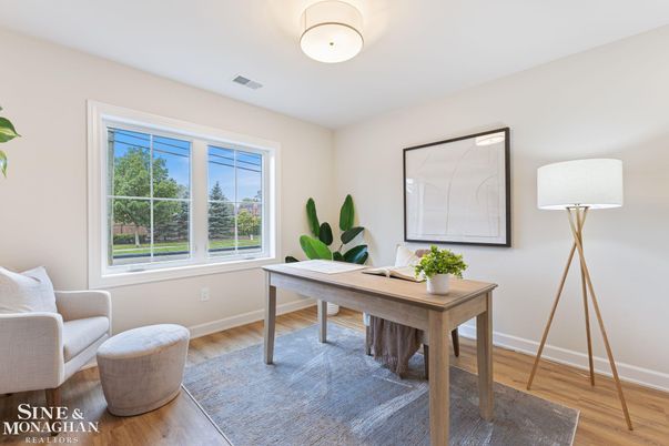 Home Office, Interior, Wood Texture Flooring