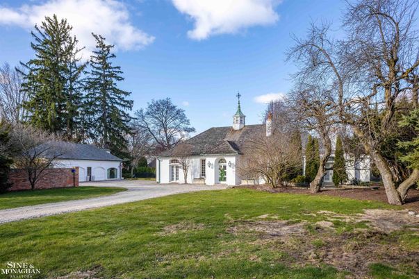 Attached, Backyard, Detached Garage, Exterior, Facade, French Provincial