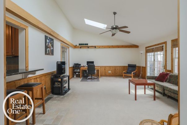 Home Office, Interior, Wooden Beams