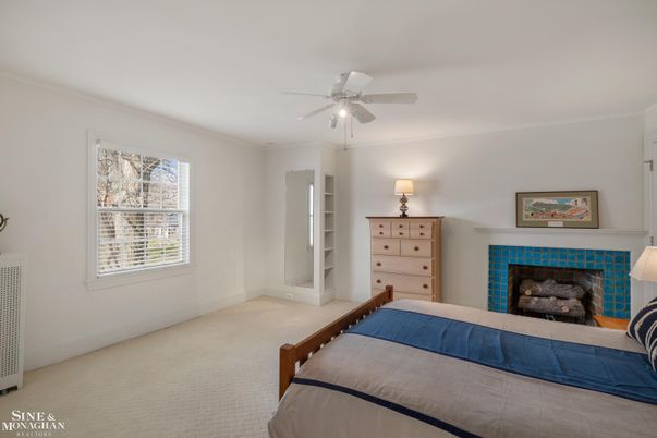 Bedroom, Fireplace, Interior