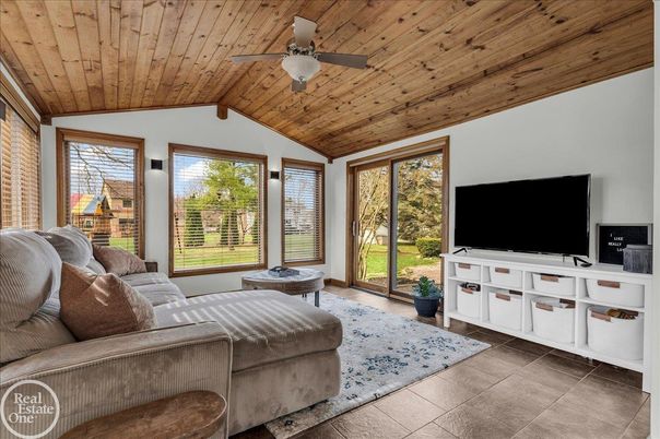 Interior, Living room, Wooden Ceilings