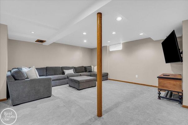 Interior, Living room, Recessed Lighting