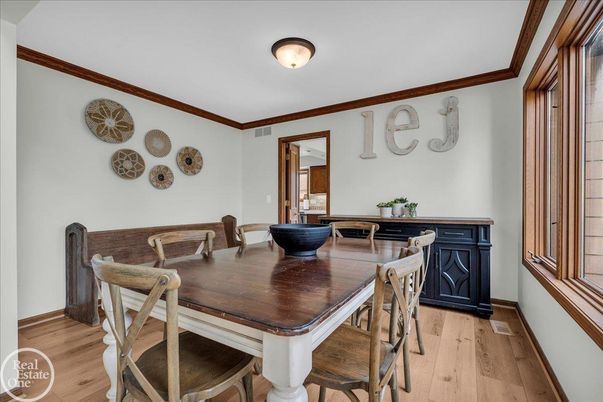 Dining room, Interior, Wood Texture Flooring