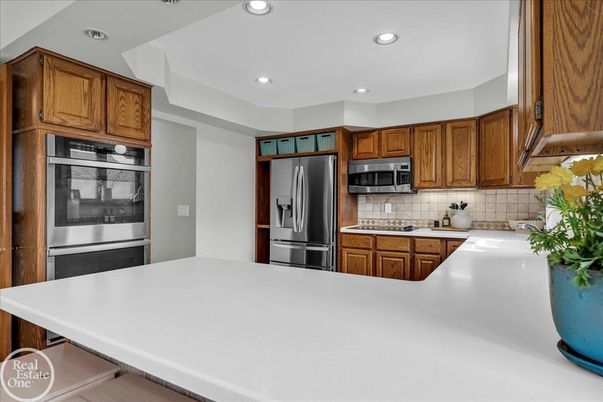 Interior, Kitchen, Recessed Lighting, Stainless Steel Appliances