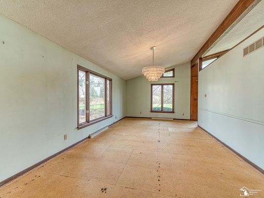 Chandelier, Empty room, Interior