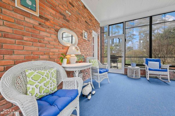 Interior, Stone Walls, Sun Room