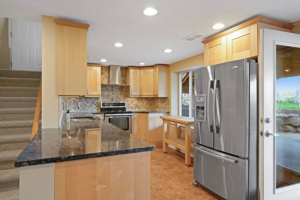 Interior, Kitchen, Recessed Lighting, Stainless Steel Appliances