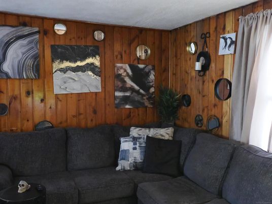 Interior, Living room, Wooden Walls