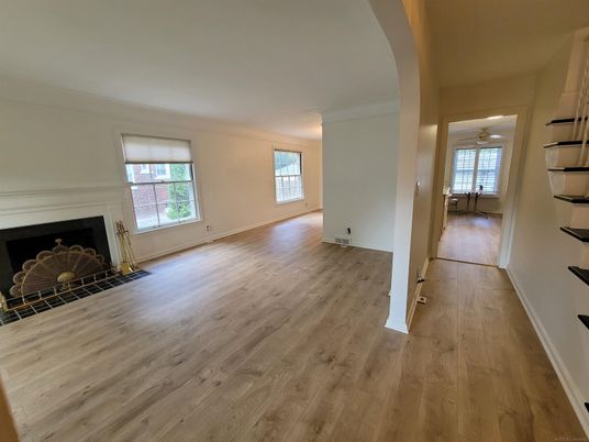 Empty room, Fireplace, Interior, Wood Texture Flooring