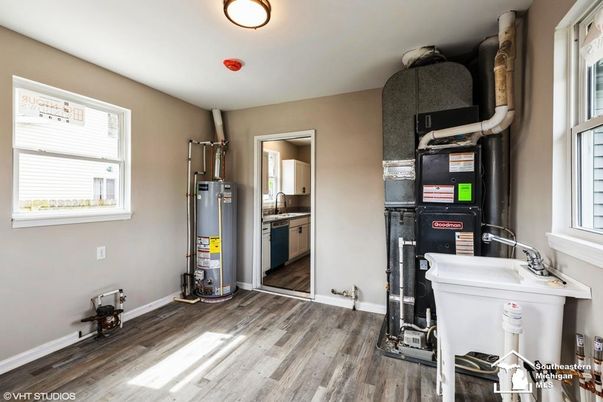 Interior, Kitchen, Wood Texture Flooring
