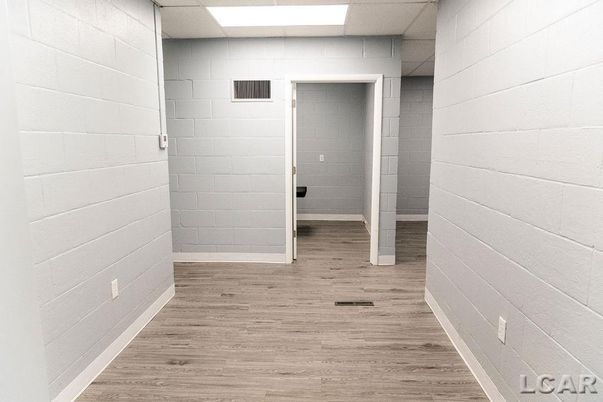 Empty room, Interior, Stone Walls, Wood Texture Flooring