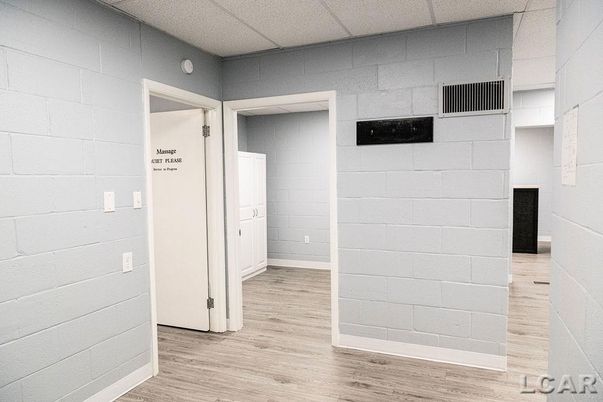 Empty room, Interior, Stone Walls, Wood Texture Flooring